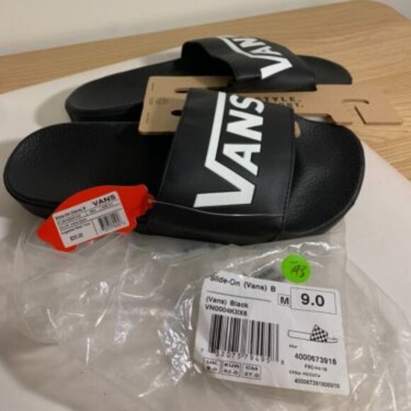 Other - L793. Vans Slide-On -Black-9 Men's